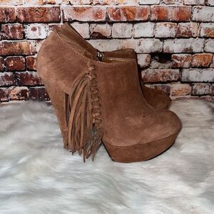 BEBE Heeled Platform Booties